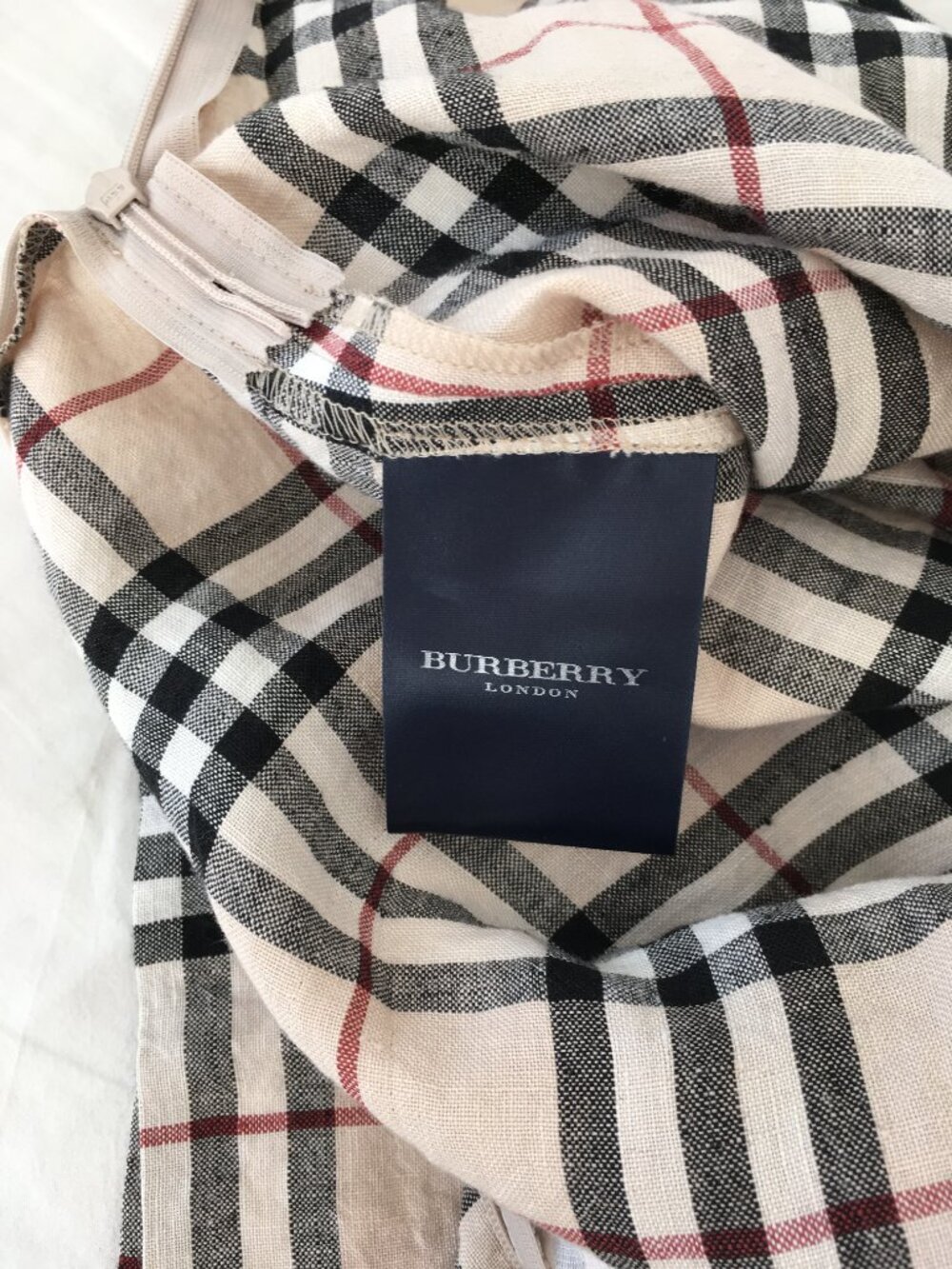 Rare Burberry linen nova check dress - Picture 6 of 6